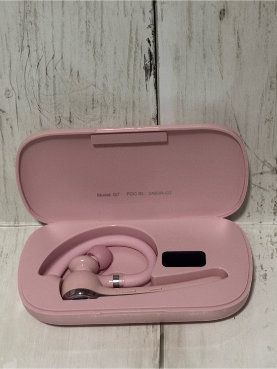 Heibas Other - HEIBAS Bluetooth 5.1 Wireless Headset w/ Mic & Charging Case – Pink – 72H Playti